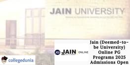 Jain  Online PG Programs 2025 Admissions Open